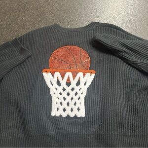 Queen of Sparkles “Nothin but Net” basketball sweater Sz medium EUC-worn once!